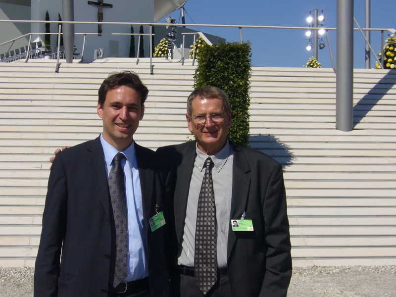 Mit meinem Vater beim Papstbesuch 2006 in München